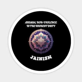 Jainism, Ahimsa Non Violence is the Highest Duty Magnet